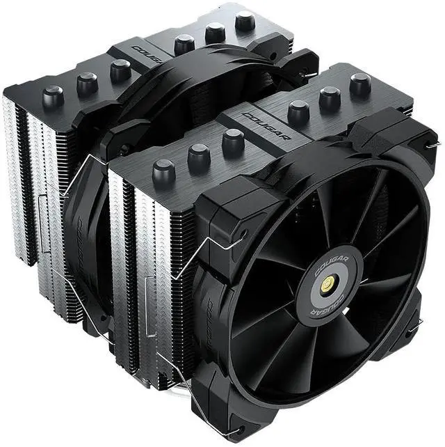 Alt view image 9 of 10 - Cougar FORZA 135 Superior Dual Tower Air Cooler with 7 Heat Pipes paired with 2 High-performance Fans