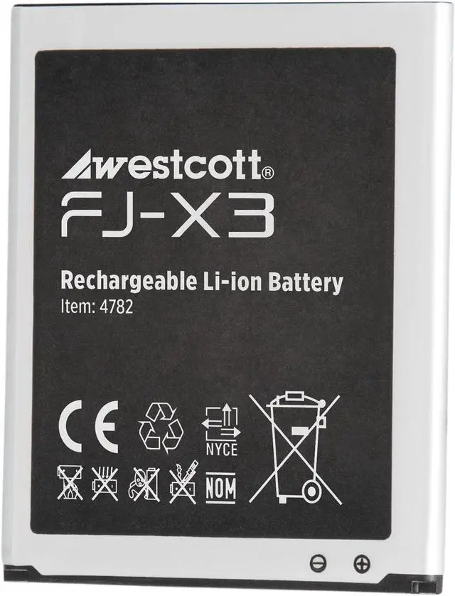 Main image of westcott fj-x3 lithium-ion battery (compatible with fj-x3 m & fj-x3 s)