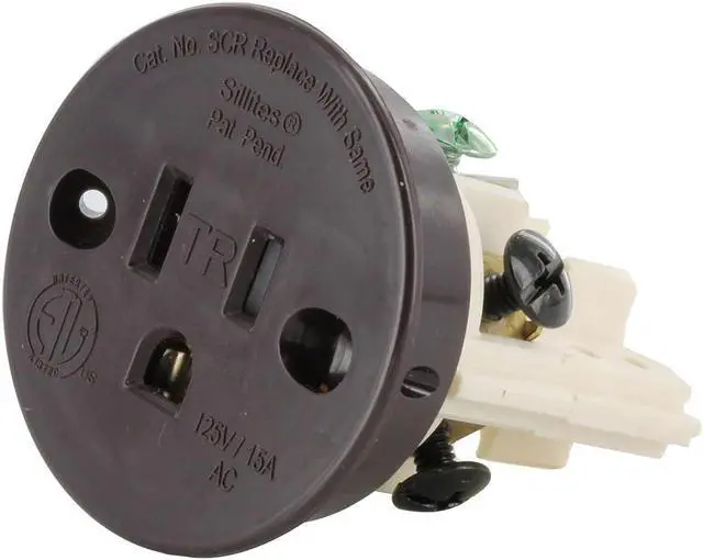 Alt view image 2 of 2 - Sillites SCRBR Tamper-Resistant Self-Contained Receptacle 15 Amp 120 Volt Brown