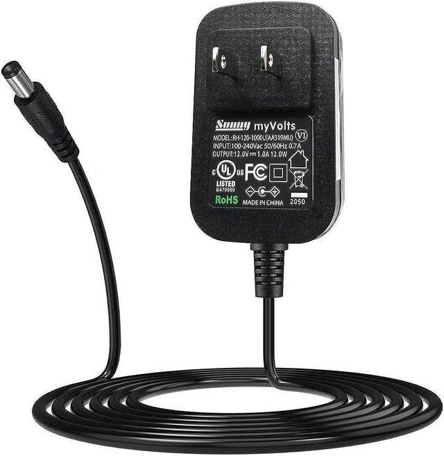 myvolts 12v power supply adaptor compatible with/replacement for site radio - us plug Blade Plugs - Newegg.com