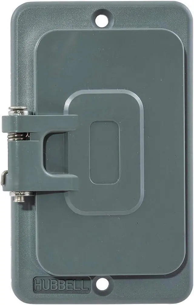 Alt view image 3 of 3 - HUBBELL WIRING DEVICE-KELLEMS HBL3061 1 -Gang Vertical Weatherproof Cover,