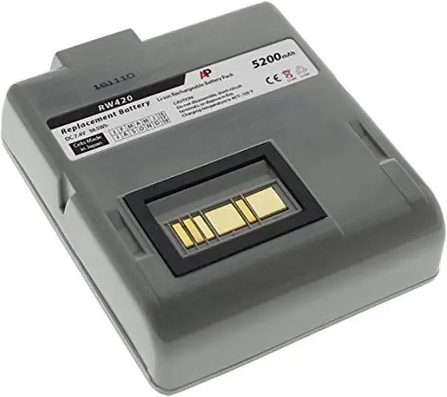 Alt view image 8 of 8 - Replacement Battery for Zebra/Comtec RW420 Barcode Printer. 5200mAh