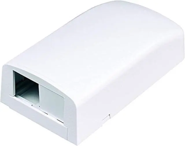 Alt view image 9 of 9 - PANDUIT CBX2WH-AY Surface Mount Box,Mini Com,2Port,White