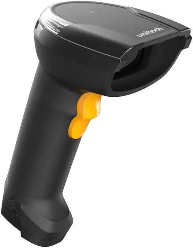 Main image of unitech america ms852plus rugged 2d imager barcode scanner, usb, handheld wired, auto-sensing, read special ocr, dotcode, digimarc, store, retail, manufacturing, taa compliant, ms852-vucb00-og