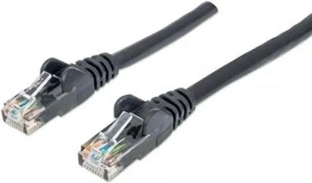 Alt view image 5 of 6 - Intellinet Network Patch Cable, Cat6, UTP, 35', Black - UTP, RJ-45 Male / RJ-45 Male, 35 ft., Black