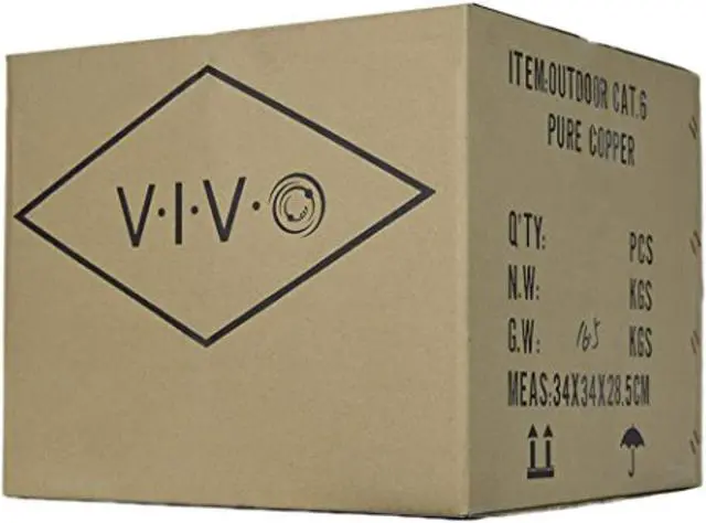 Alt view image 5 of 9 - VIVO 500ft Cat6 Pure Copper LAN Cable Wire 500 ft Waterproof Outdoor Burial