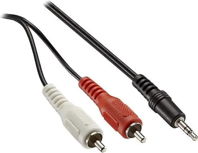 Alt view image 2 of 4 - Insignia - 6' 3.5mm Mini-to-RCA Stereo Audio Cable - Black