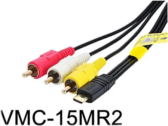 Alt view image 3 of 3 - 5ft Audio Video Cable for Sony VMC-15MR2 Multi Terminal Port to RCA Handycam AV