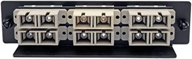 Alt view image 2 of 8 - TOOLLESS PASS-THROUGH FIBER PATCH PANEL MMF/SMF 6 SC CONNECTORS