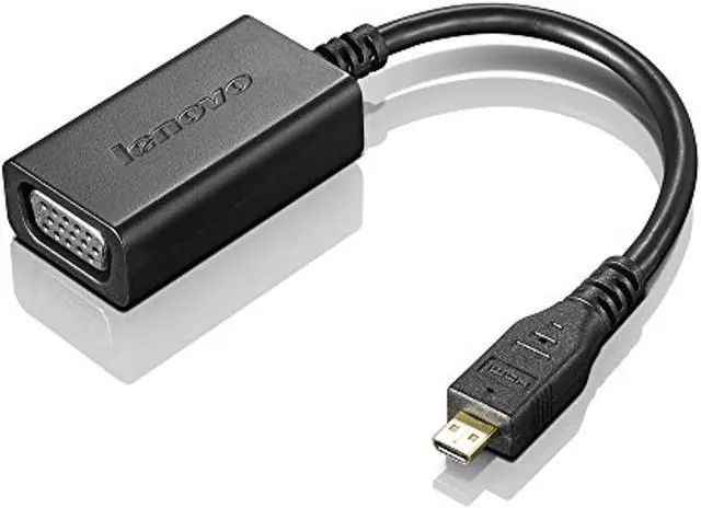 Alt view image 7 of 7 - Lenovo 4X90H55731 Video / Audio Adapter - Hdmi / Vga - Hd-15 (F) To Micro Hdmi (M) - For Thinkpad Helix 20Cg, 20Ch; Yoga Tablet 10; 8