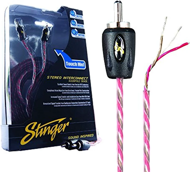 Alt view image 3 of 6 - Stinger 6 Foot 4000 Series Professional 2 Channel RCA Interconnects