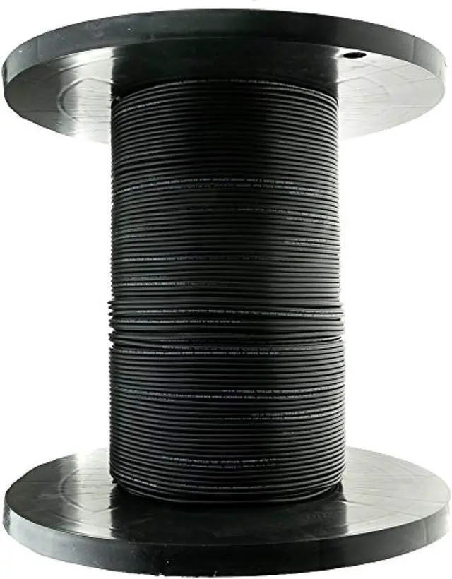 Main image of 12 Fiber Indoor/Outdoor Fiber Optic Cable, Multimode, 62.5/125, Black, Riser Rated, Spool, 1000 foot