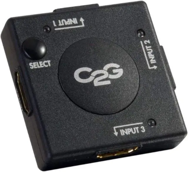 Alt view image 6 of 15 - C2g 3-Port Hdmi Switch - Auto Switch