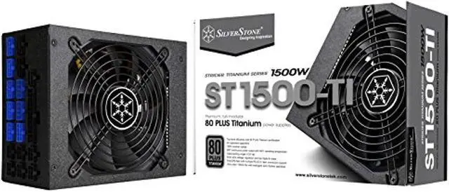 Main image of Silverstone 1500 Watt ATX Power Supply with 80 Plus Titanium and Multi GPU support SST-ST1500-TI