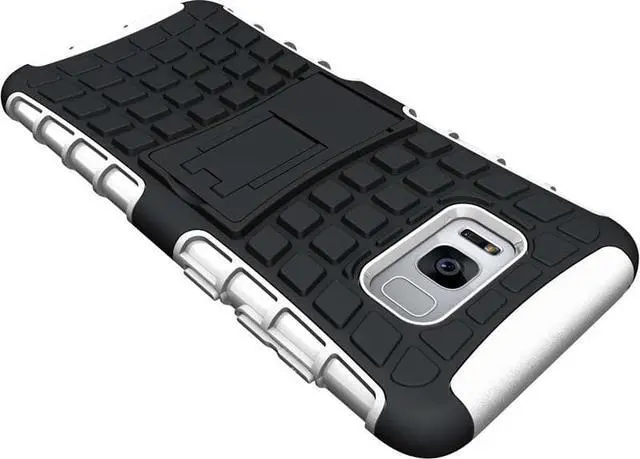 Alt view image 5 of 7 - WHITE GRENADE GRIP SKIN HARD CASE COVER STAND FOR SAMSUNG GALAXY S8 PLUS, S8+