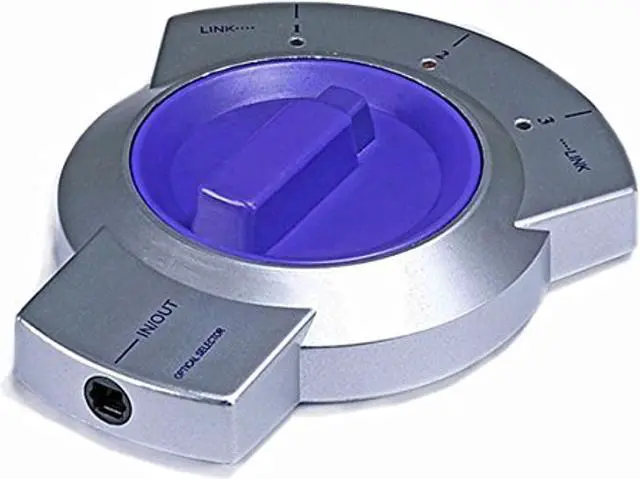 Alt view image 4 of 5 - Monoprice 102946 3X1 Optical Audio TosLink Bi-Directional Manual Switch
