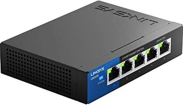 Alt view image 11 of 20 - LINKSYS LGS105 5-Port Business Desktop Gigabit Switch