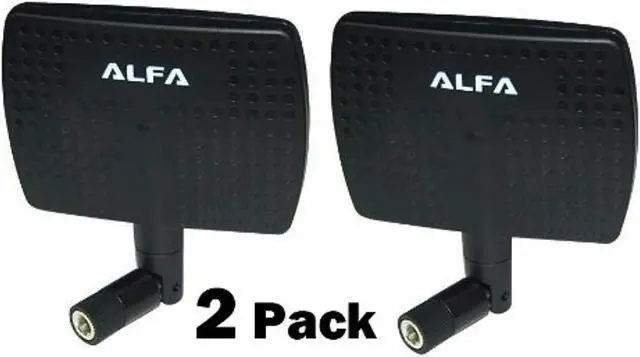 Alt view image 5 of 6 - alfa 2.4hgz wifi antenna  7dbi rpsma panel screwon swivel for netwrok adaptors  also works for 3dr solo drone, dji phantom 3 drone, yuneec typhoon h st16 controller, adds range