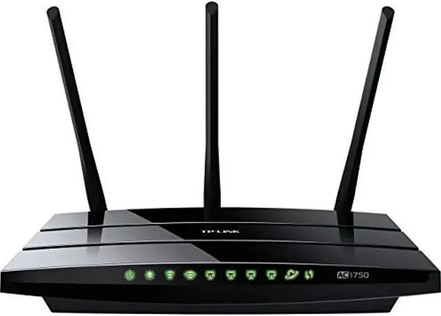 Main image of tp-link archer c7 ac1750 dual band wireless ac gigabit router, 2.4ghz 450mbps+5ghz 1300mbps, 2 usb port, ipv6, guest network (c