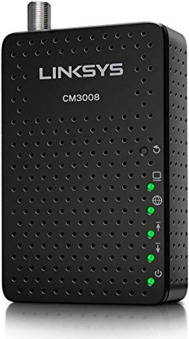 Alt view image 11 of 13 - Linksys CM3008 DOCSIS 3.0 Cable Modem (8x4 Bonded Channels)