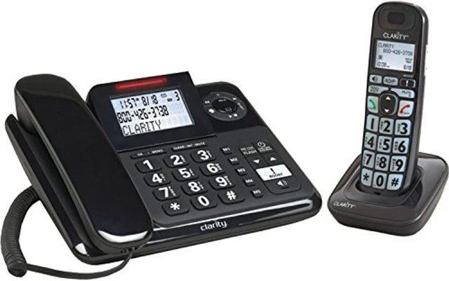 Main image of clarity e814cc amplified corded/cordless combo with answering machine