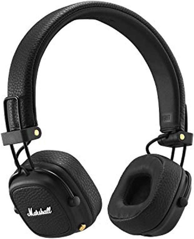 marshall major iii bluetooth wireless on-ear headphones, black - new 