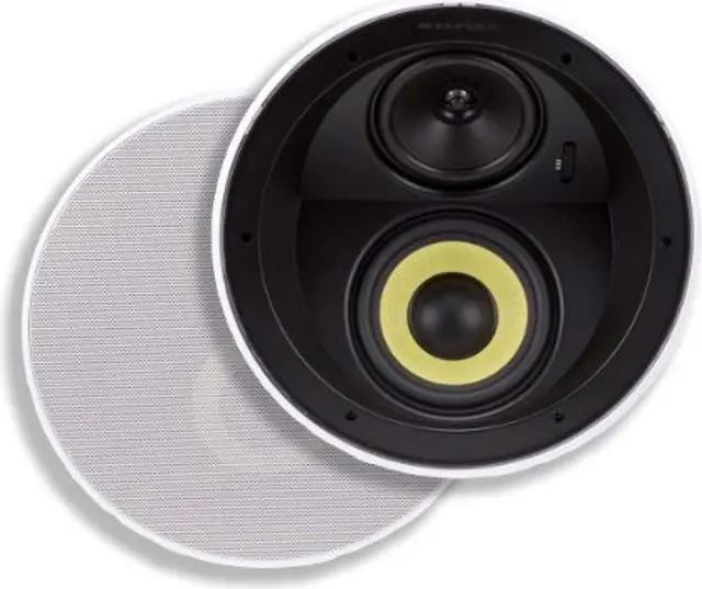 Alt view image 4 of 13 - Monoprice 160W 6.5" Dual Woofer Micro Flange In-Ceiling Speaker White 107605