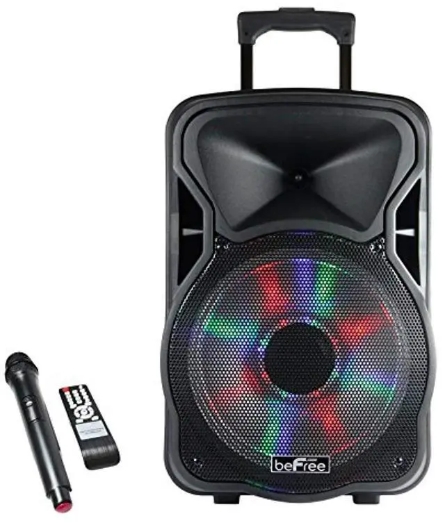 Alt view image 2 of 17 - Befree Sound BFS-5800 15 in. Bluetooth Rechargeable Party Speaker with Illuminating Light
