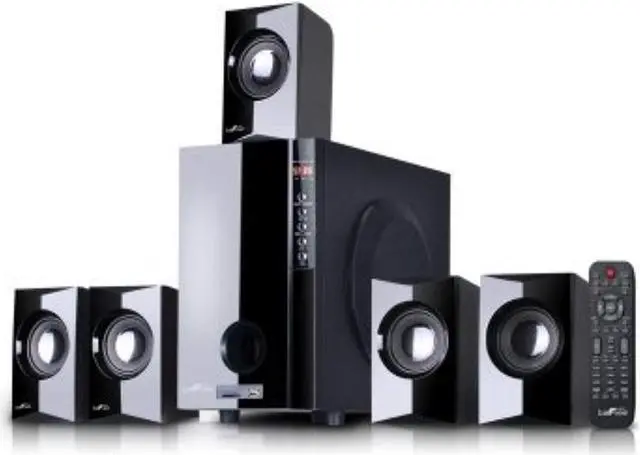 Alt view image 2 of 13 - beFree Sound BFS-430 5.1 Channel Bluetooth Surround Sound Speaker System in Black
