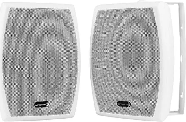 Main image of dayton audio io655wt 6-1/2" 2-way 70v indoor/outdoor speaker pair white
