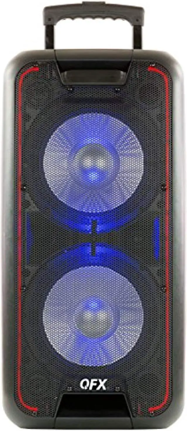 Alt view image 2 of 10 - Qfx PBX100 Portable Bluetooth Party Speaker System