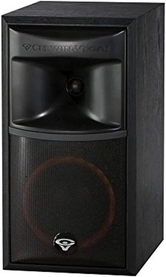 Main image of Cerwin-Vega XLS-6 2-Way Home Audio Bookshelf Speaker (Each, Black)