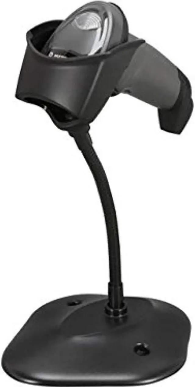 Alt view image 2 of 5 - Symbol LI2208 Handheld Single Line Barcode Scanner with USB Host Interface and Stand, 547 scan/s Scan Rate, 5 VDC, Twilight Black