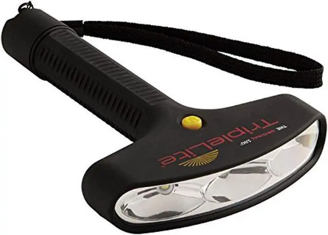 Main image of triplelite 180 degree mini 259 lumens black led wide beam flashlight aa