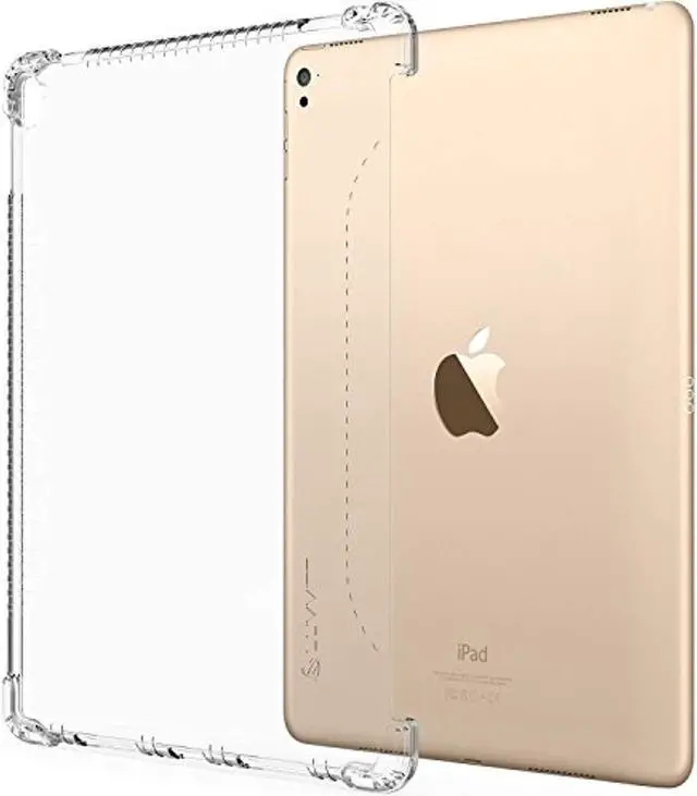 Main image of ipad 9.7 case, luvvitt clear grip smart cover and keyboard compatible case for apple ipad 9.7 inch 5th and 6th generation (2017