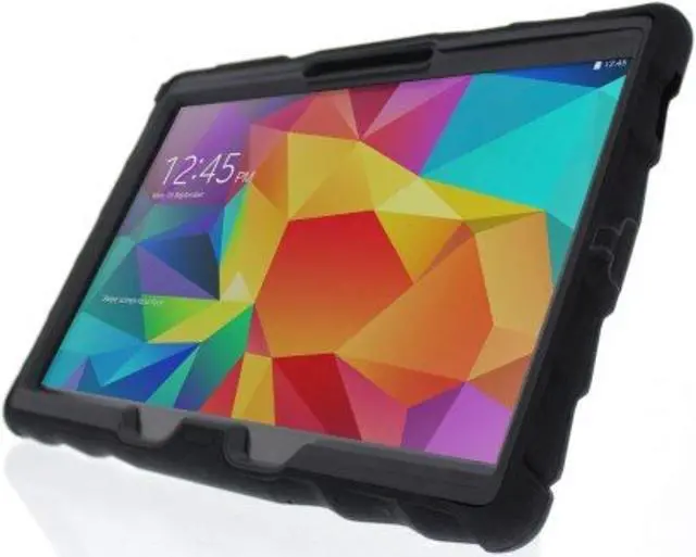 Alt view image 14 of 14 - Gumdrop Cases Hideaway Stand for Samsung Galaxy Tab S 10 Rugged Tablet Case Shock Absorbing Cover Black/Black SM-T800