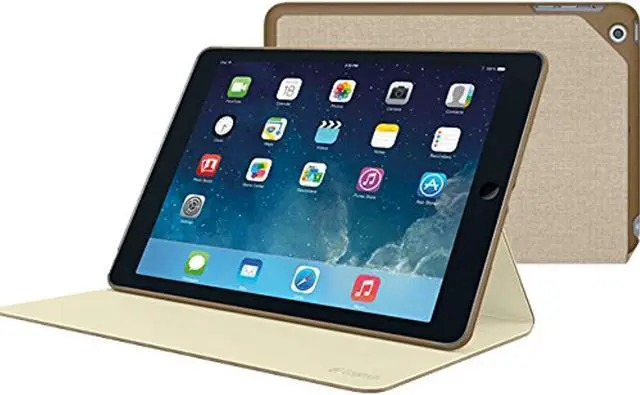 Alt view image 3 of 3 - Logitech Hinge Flexible MultiAngle Case Light Brown