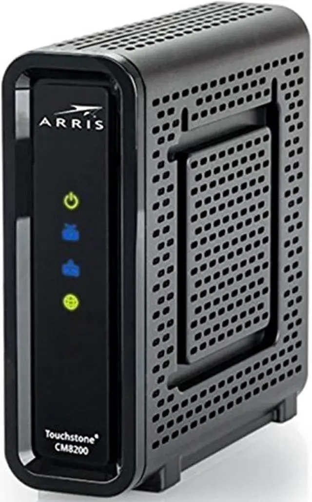 Main image of arris touchstone cm8200a docsis 3.1 ultra fast cable modem 32x8 gigabit (black)