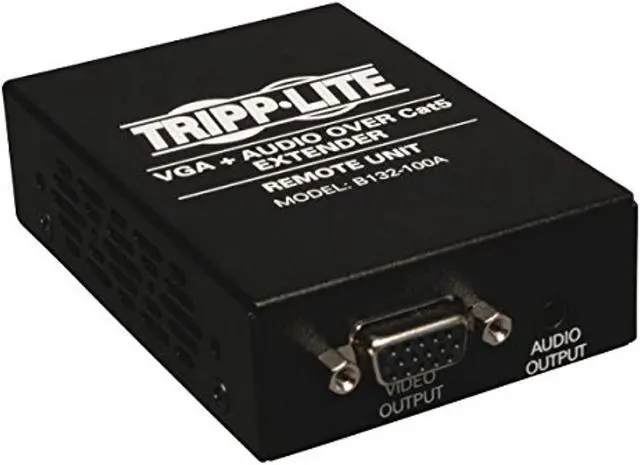 Main image of tripp lite vga with audio over cat5 / cat6 extender, receiver 1920x1440 at 60hz(b132-100a)