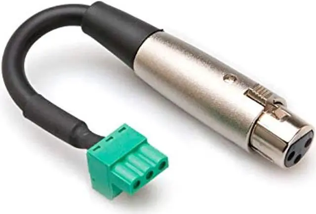 Alt view image 4 of 10 - Hosa Technology 6" Low-Voltage XLR3F to PHX3F Adapter #PHX-206F BULK