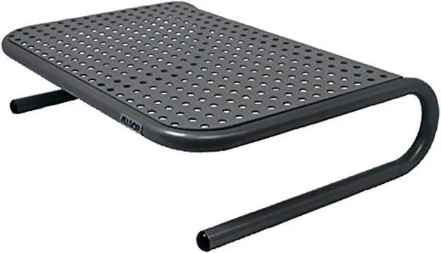 Main image of allsop 30165 metal monitor stand 14-1/2"x11"x4" black