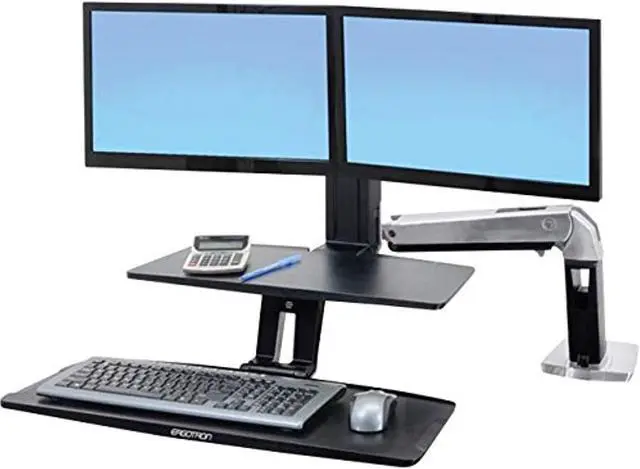 Alt view image 2 of 2 - Ergotron WorkFit-A with Suspended Keyboard, Dual HD (24-392-026)