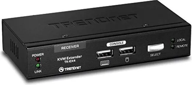 Main image of trendnet 1080p kvm console extension kit up to 100 meters (328 ft.), tk-ex4