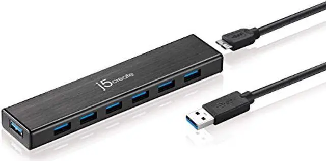 Alt view image 3 of 19 - j5create USB™ 3.0 7-Port HUB