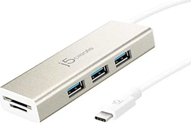 Main image of j5create USB 3.1 Type-C 3-Port HUB with SD/Micro SD Card Reader
