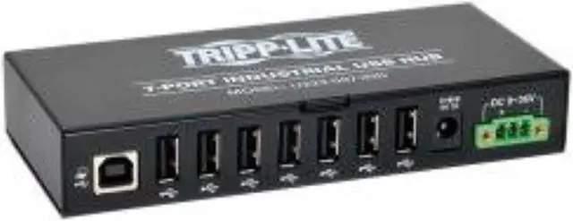 Main image of tripp lite industrial u223-007-ind - hub - 7 x hi-speed usb - din rail mountable, wall-mountable