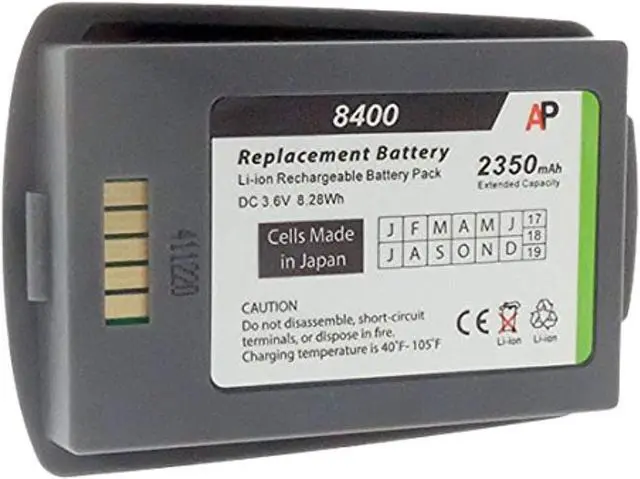 Alt view image 4 of 6 - Replacement Battery for Polycom/SpectraLink 8400 Phones. 2350mAh Extended