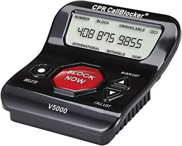 Alt view image 6 of 14 - CPR V5000 Landline Call Blocker, Block 5000 Known and 1500 Additional Scam Robocall. Block All Robocalls, Political Calls, Private Calls at a Touch of a Button