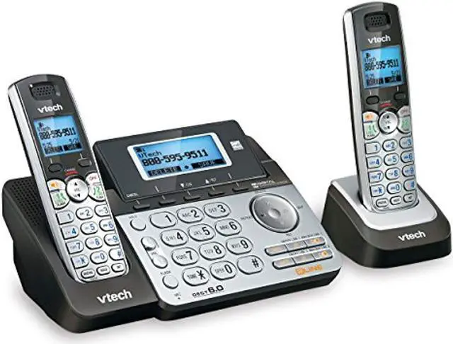 Main image of vtech ds6151-2 2 handset 2-line cordless phone system for home or small business with digital answering system & mailbox on eac