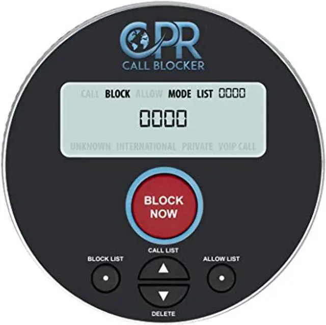 Alt view image 2 of 15 - cpr call blocker v10000  preprogrammed with 10000 scam numbers plus the ability to block a further 2000 numbers at the touch of a button. caller id service is required